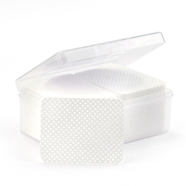 180pcs Lint-Free Paper Cotton Wipes Eyelash Glue Remover wipe the mouth of the glue bottle prevent clogging glue Cleaner Pads