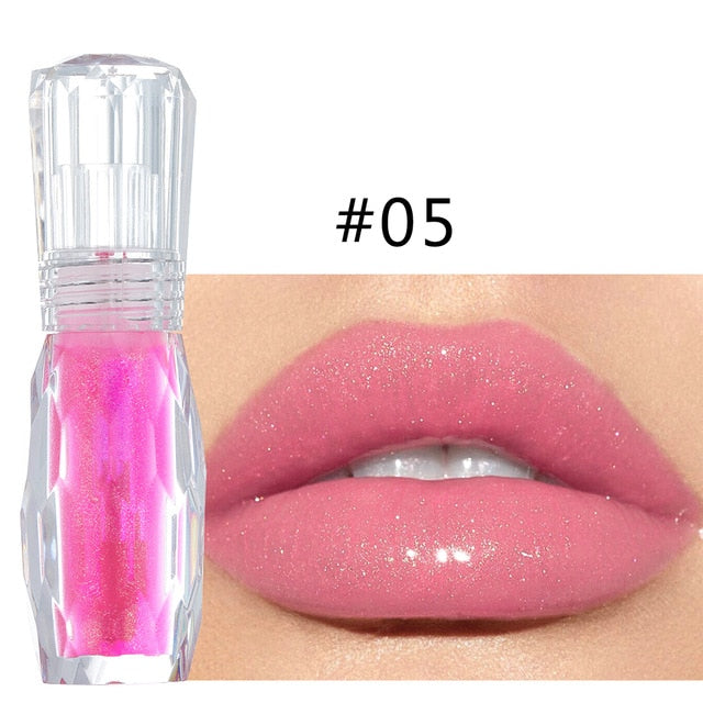 HANDAIYAN Natural Mint Lip Gloss sexy 3D Crystal Jelly Color Lip tint Moisturizing Long Lasting Liquid Lipstick 24 Hours TSLM1