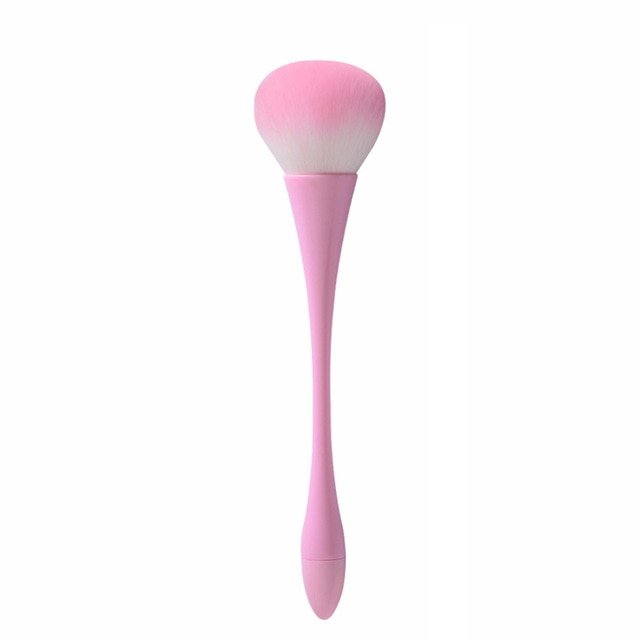 Large Rose Gold Powder Blush Brush Professional Cosmetic Brushes Set Face Contour Brush Eye Shadow Lip Brush Beauty Makeup Tool