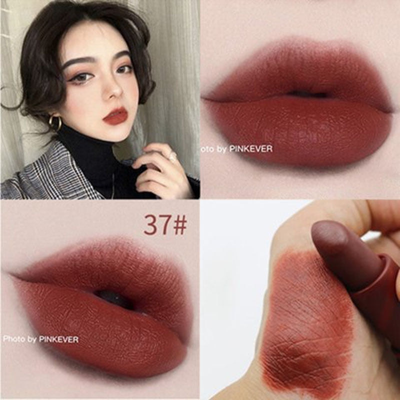 Miss Rose matte lipstick sexy red dark vampire Jujube red lipstick waterpoof long lasting 7 colors 3.8 brown lipstick MS058