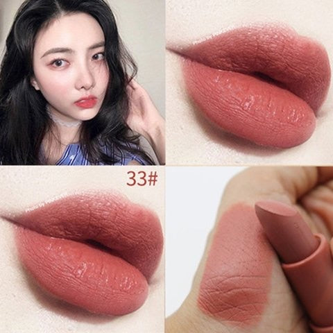 Miss Rose matte lipstick sexy red dark vampire Jujube red lipstick waterpoof long lasting 7 colors 3.8 brown lipstick MS058