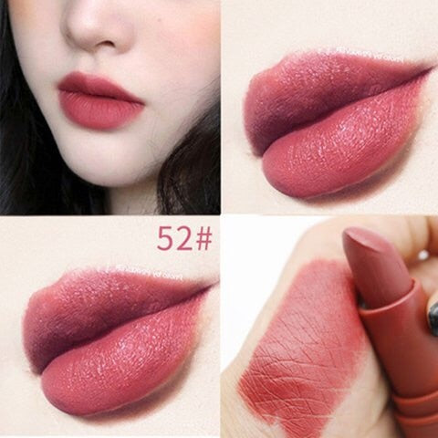 Miss Rose matte lipstick sexy red dark vampire Jujube red lipstick waterpoof long lasting 7 colors 3.8 brown lipstick MS058