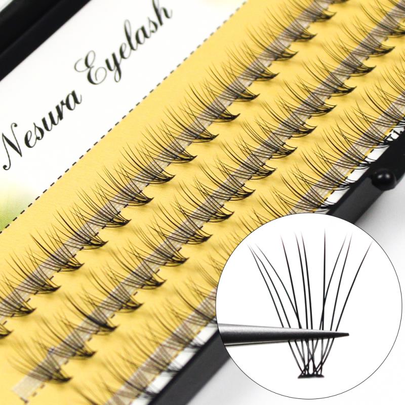 60pcs Professional Makeup Individual Cluster EyeLashes Grafting Fake False Eyelashes eyelash extension individual eyelash bunche