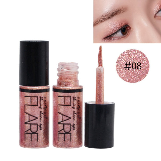 1PC Long Lasting Shiny Waterproof Liquid Glitter Eyeliner Eyeshadow Makeup Metallic Eye Liner Pen Eye Beauty Party Makeup Tools