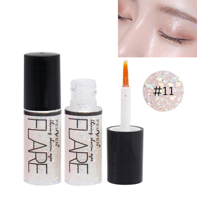 1PC Long Lasting Shiny Waterproof Liquid Glitter Eyeliner Eyeshadow Makeup Metallic Eye Liner Pen Eye Beauty Party Makeup Tools