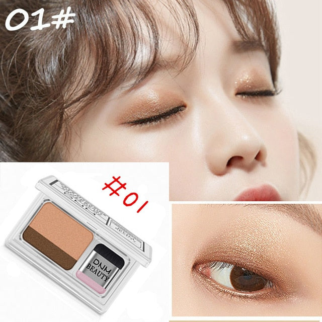 Double Color Lazy Eye Shadow Makeup Palette Glitter Palette Eyeshadow Pallete Waterproof Glitter Eyeshadow Shimmer Cosmetics