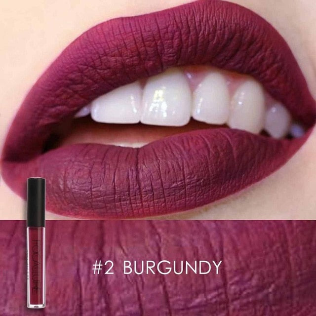 FOCALLURE Matte Lipgloss Sexy Liquid Lipstick Matte Long Lasting Waterproof Cosmetic Beauty Keep 24 Hours Makeup lipgloss