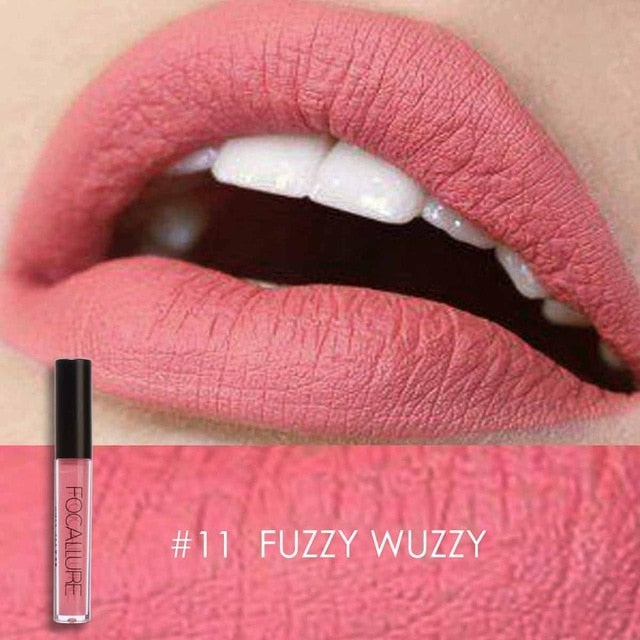 FOCALLURE Matte Lipgloss Sexy Liquid Lipstick Matte Long Lasting Waterproof Cosmetic Beauty Keep 24 Hours Makeup lipgloss