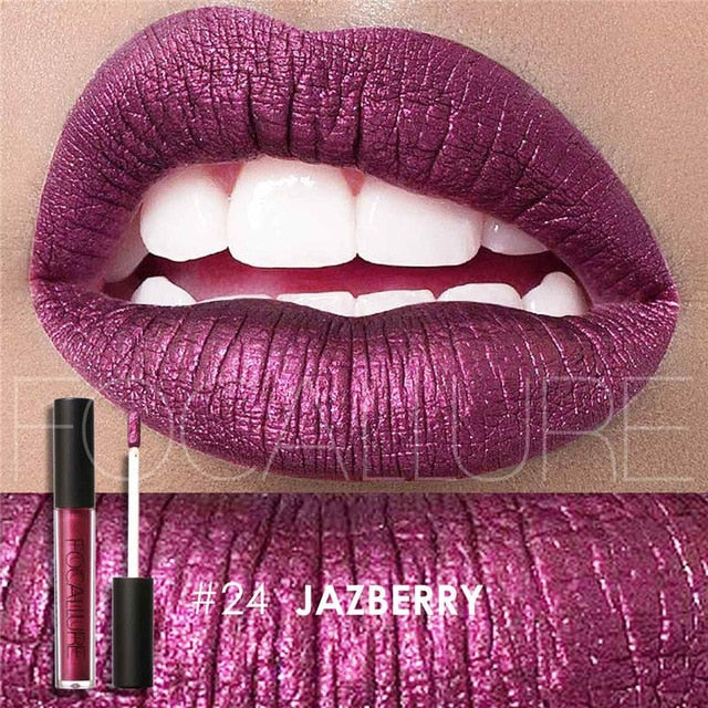 FOCALLURE Matte Lipgloss Sexy Liquid Lipstick Matte Long Lasting Waterproof Cosmetic Beauty Keep 24 Hours Makeup lipgloss