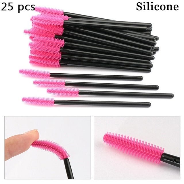 Eyelash Extension Disposable Eyebrow brush Mascara Wand Applicator Spoolers Eye Lashes Cosmetic Brushes Set makeup tools