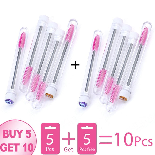 Eyelash Extension Disposable Eyebrow brush Mascara Wand Applicator Spoolers Eye Lashes Cosmetic Brushes Set makeup tools