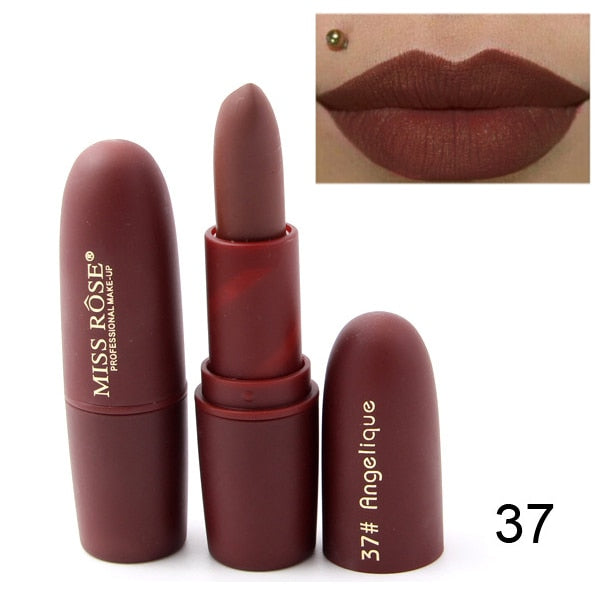 Makeup Lipstick Professional Matte Lipsticks Waterproof Long Lasting Sexy Red Lips Gloss Makeup Matte Lipsticks Beauty Cosmetics