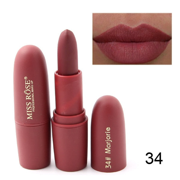 Makeup Lipstick Professional Matte Lipsticks Waterproof Long Lasting Sexy Red Lips Gloss Makeup Matte Lipsticks Beauty Cosmetics