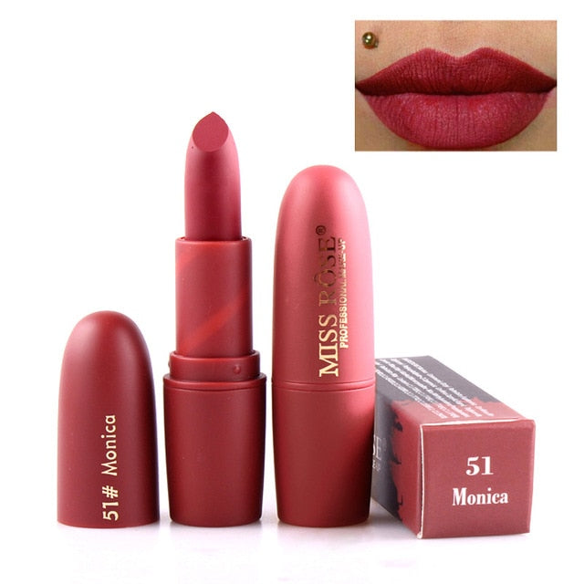 Makeup Lipstick Professional Matte Lipsticks Waterproof Long Lasting Sexy Red Lips Gloss Makeup Matte Lipsticks Beauty Cosmetics