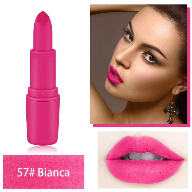 Makeup Lipstick Professional Matte Lipsticks Waterproof Long Lasting Sexy Red Lips Gloss Makeup Matte Lipsticks Beauty Cosmetics