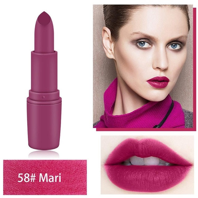 Makeup Lipstick Professional Matte Lipsticks Waterproof Long Lasting Sexy Red Lips Gloss Makeup Matte Lipsticks Beauty Cosmetics