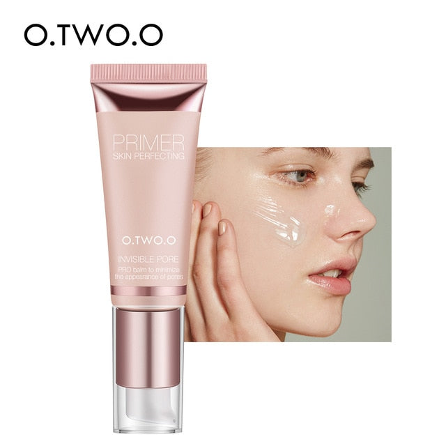 O.TWO.O Makeup Base Face Primer Gel Invisible Pore Light Oil-Free Makeup Finish No Creases Not Cakey Foundation Primer Cosmetic