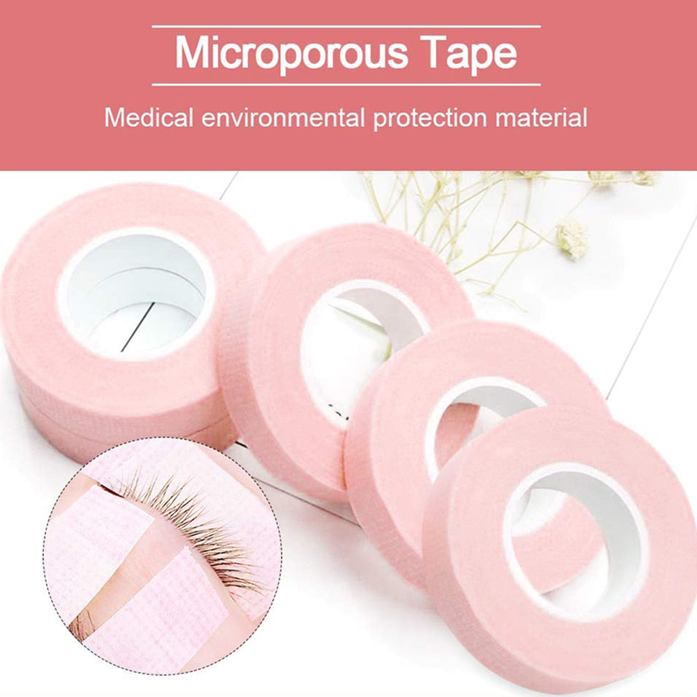 1/3/5 Rolls Non-Woven False Eyelash Extension Tape Anti-Allergy Easy Tear Eye Tapes For Grafting Fake Lash Eyeliner Tapes