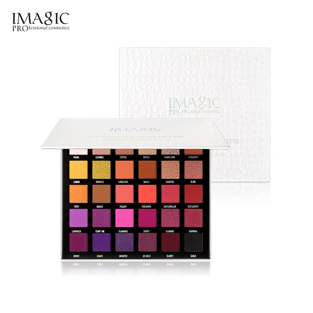 IMAGIC 30 Colors Eye Shadow Pearlescent Makeup Glitter Pigment Smoky Eye Shadow Palette Waterproof Summer swimming Cosmetic Eye