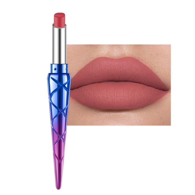 Exquisite Sexy Lipsticks Natural Matte Liquid Lipstick Waterproof Long Lasting Matte Lipstick Lip Gloss Cosmetics Makeup Tools