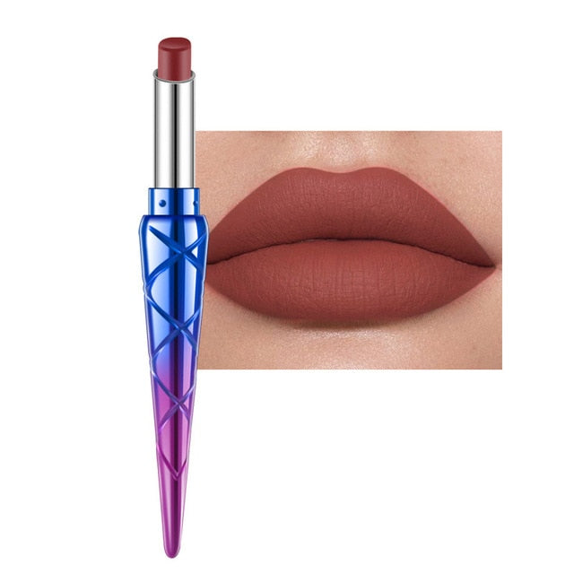 Exquisite Sexy Lipsticks Natural Matte Liquid Lipstick Waterproof Long Lasting Matte Lipstick Lip Gloss Cosmetics Makeup Tools