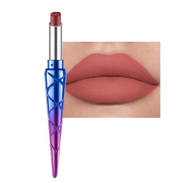 Exquisite Sexy Lipsticks Natural Matte Liquid Lipstick Waterproof Long Lasting Matte Lipstick Lip Gloss Cosmetics Makeup Tools