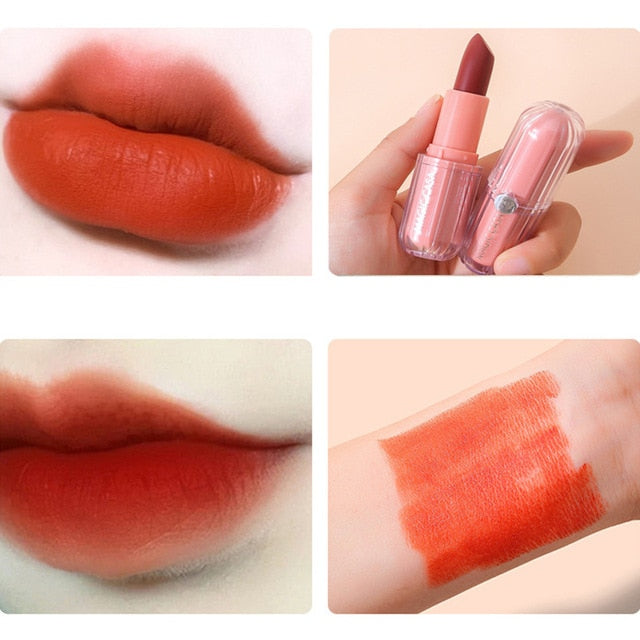 Exquisite Sexy Lipsticks Natural Matte Liquid Lipstick Waterproof Long Lasting Matte Lipstick Lip Gloss Cosmetics Makeup Tools