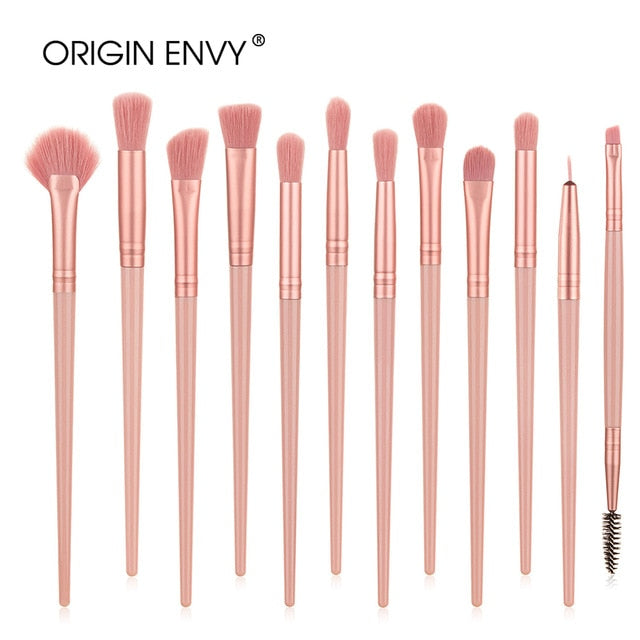 ORIGIN ENVY 12Pcs New Product Makeup Brush Set Eye Brush Makeup Small Fan-shaped Brush Multifunctional Beauty Tool