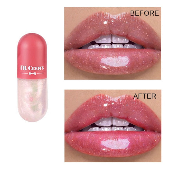 Crystal Lip Gloss Capsules Glossy Transparent Moisturizing Lip Oil Maintenance LipGloss Beauty Makeup Liquid Lipstick Care TSLM1