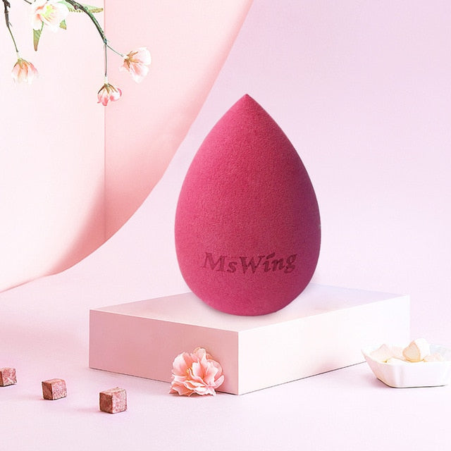 MsWing Makeup Sponge Professional Cosmetic Puff Blending Face Liquid Foundation BB Cream Soft water foundation Sponge for face