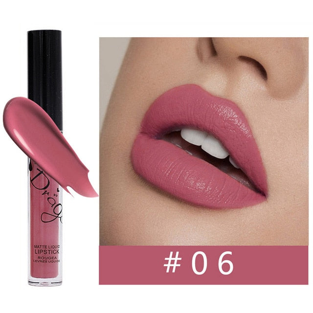 Nude Matte Lip Gloss Makeup Waterproof Velvet Liquid Lipstick Lips Cosmetics Long-lasting Lip Stick Cream Make up Tint Lipgloss