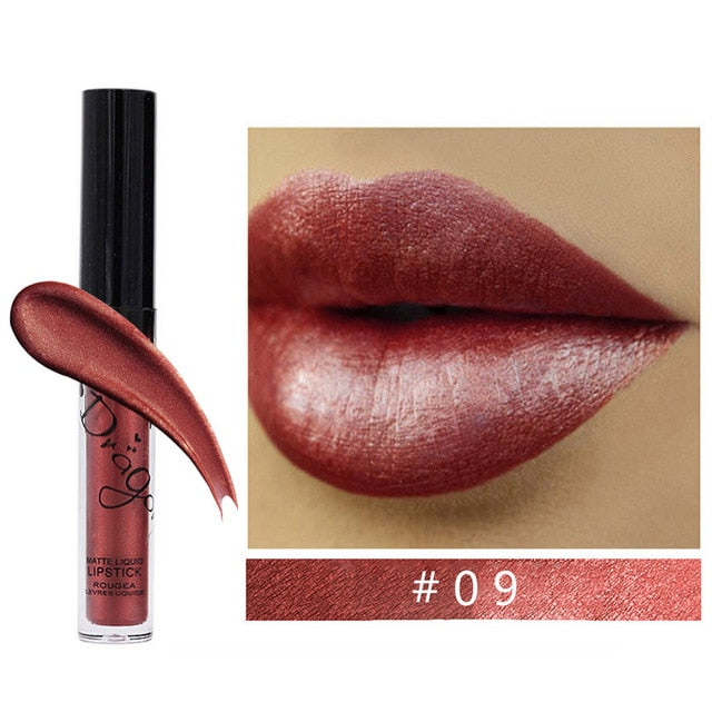 Nude Matte Lip Gloss Makeup Waterproof Velvet Liquid Lipstick Lips Cosmetics Long-lasting Lip Stick Cream Make up Tint Lipgloss