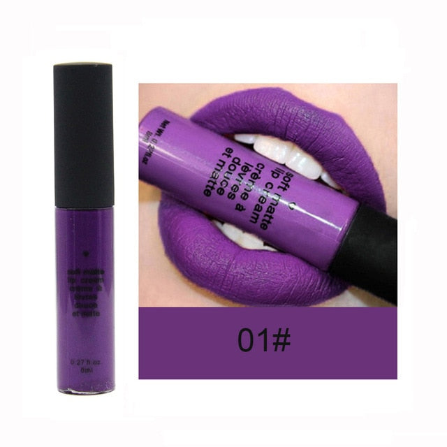 Nude Matte Lip Gloss Makeup Waterproof Velvet Liquid Lipstick Lips Cosmetics Long-lasting Lip Stick Cream Make up Tint Lipgloss