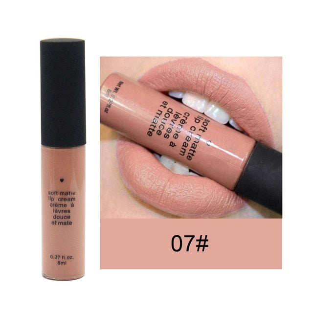 Nude Matte Lip Gloss Makeup Waterproof Velvet Liquid Lipstick Lips Cosmetics Long-lasting Lip Stick Cream Make up Tint Lipgloss