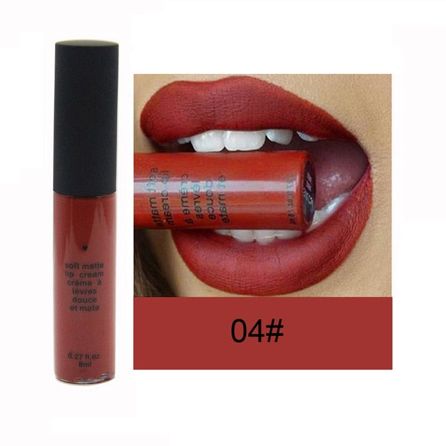 Nude Matte Lip Gloss Makeup Waterproof Velvet Liquid Lipstick Lips Cosmetics Long-lasting Lip Stick Cream Make up Tint Lipgloss