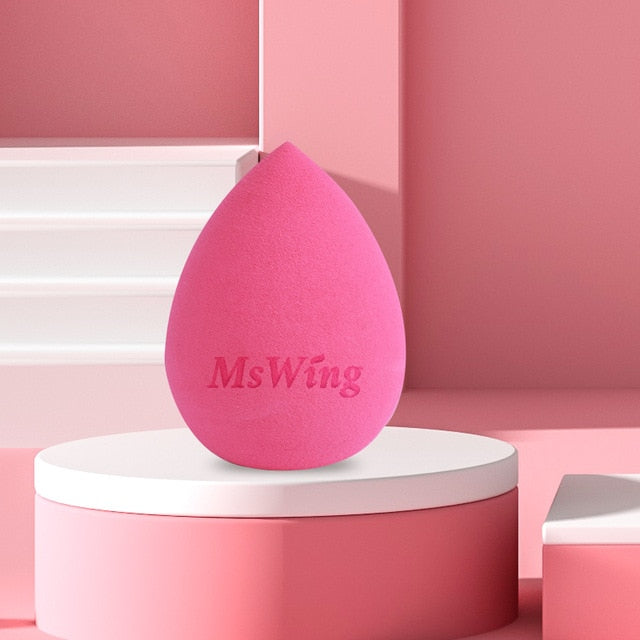 MsWing Makeup Sponge Professional Cosmetic Puff Blending Face Liquid Foundation BB Cream Soft water foundation Sponge for face