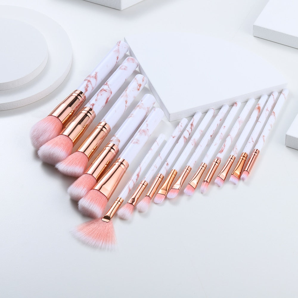 5/10/15pcs Makeup Brushes Sets Highlighter Eye Cosmetic Powder Foundation Eye Shadow Cosmetics Professional Eyebrows Soft Hair