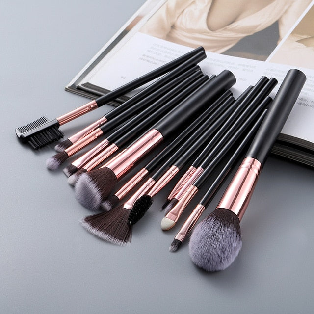 5/10/15pcs Makeup Brushes Sets Highlighter Eye Cosmetic Powder Foundation Eye Shadow Cosmetics Professional Eyebrows Soft Hair