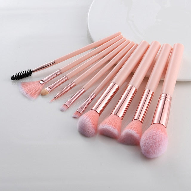 5/10/15pcs Makeup Brushes Sets Highlighter Eye Cosmetic Powder Foundation Eye Shadow Cosmetics Professional Eyebrows Soft Hair