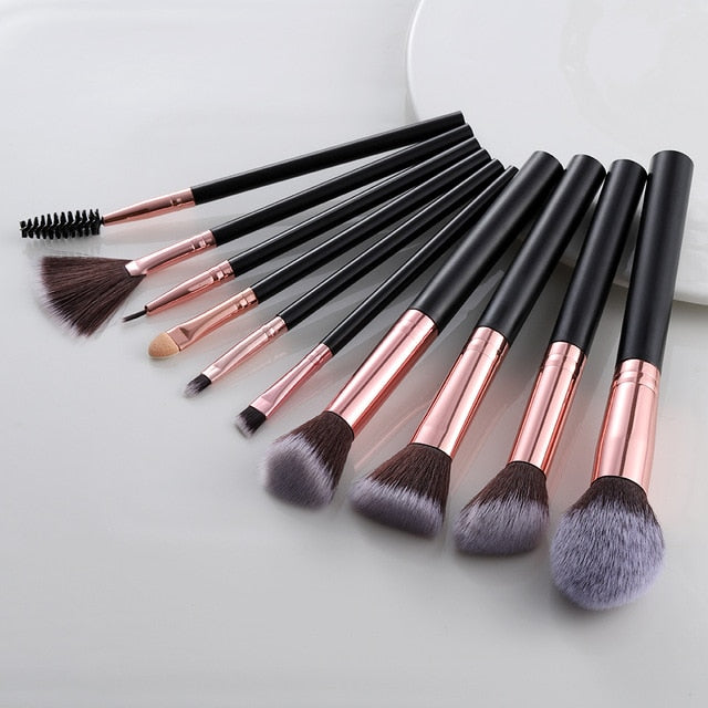 5/10/15pcs Makeup Brushes Sets Highlighter Eye Cosmetic Powder Foundation Eye Shadow Cosmetics Professional Eyebrows Soft Hair