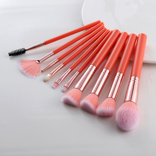 5/10/15pcs Makeup Brushes Sets Highlighter Eye Cosmetic Powder Foundation Eye Shadow Cosmetics Professional Eyebrows Soft Hair