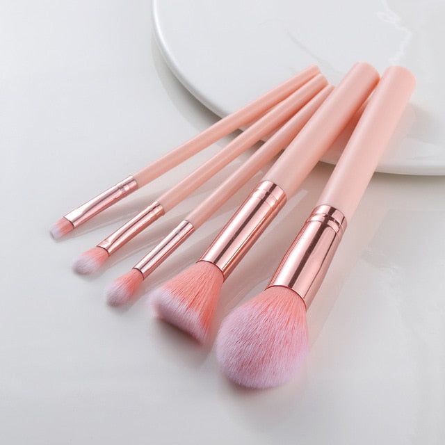 5/10/15pcs Makeup Brushes Sets Highlighter Eye Cosmetic Powder Foundation Eye Shadow Cosmetics Professional Eyebrows Soft Hair