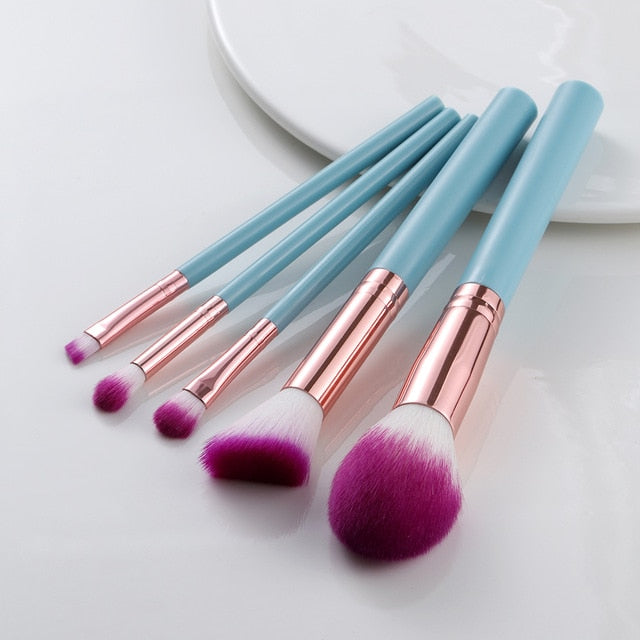 5/10/15pcs Makeup Brushes Sets Highlighter Eye Cosmetic Powder Foundation Eye Shadow Cosmetics Professional Eyebrows Soft Hair