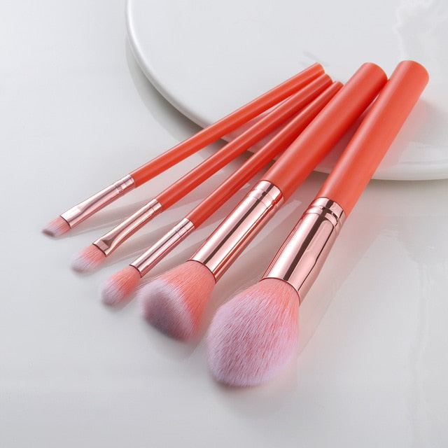 5/10/15pcs Makeup Brushes Sets Highlighter Eye Cosmetic Powder Foundation Eye Shadow Cosmetics Professional Eyebrows Soft Hair